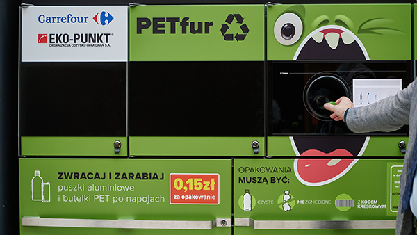 máquina de devolución de envases en Polonia